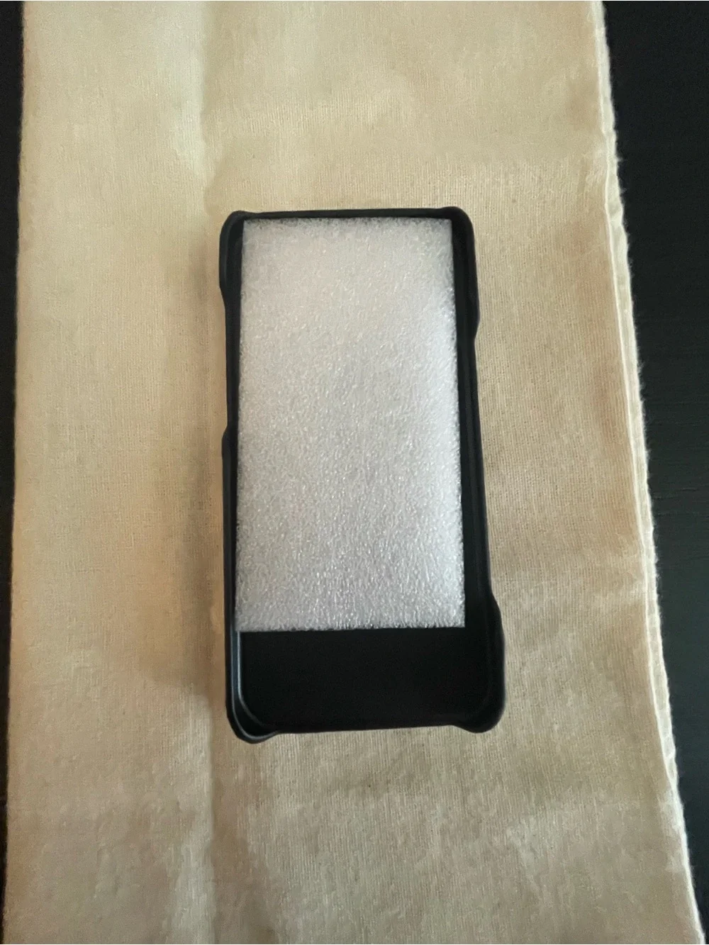 Prada Black Crush Velvet Phone skin with 2 cardholder for iPhone 17pro max